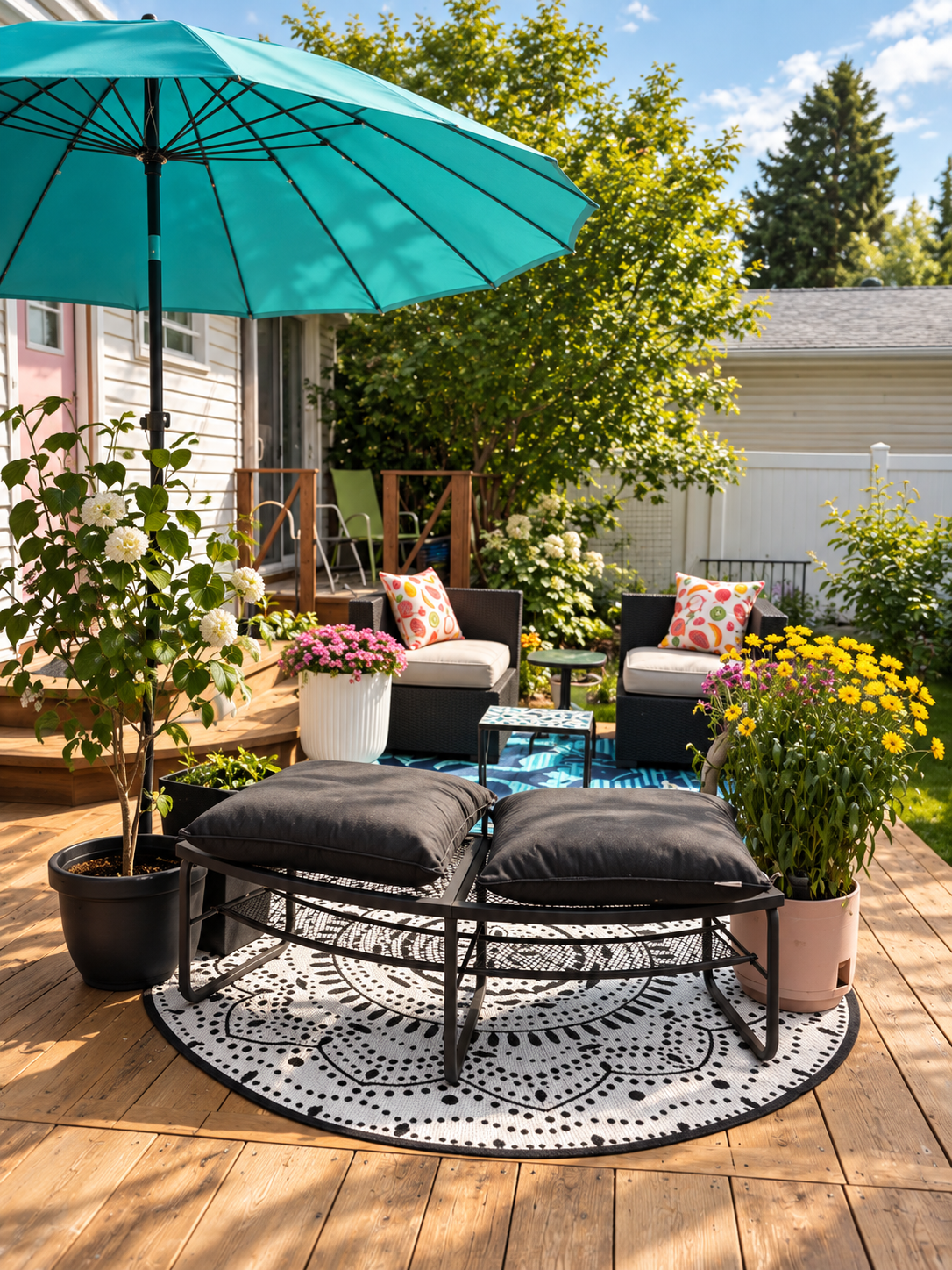 Kingsland Bungalow — Back deck