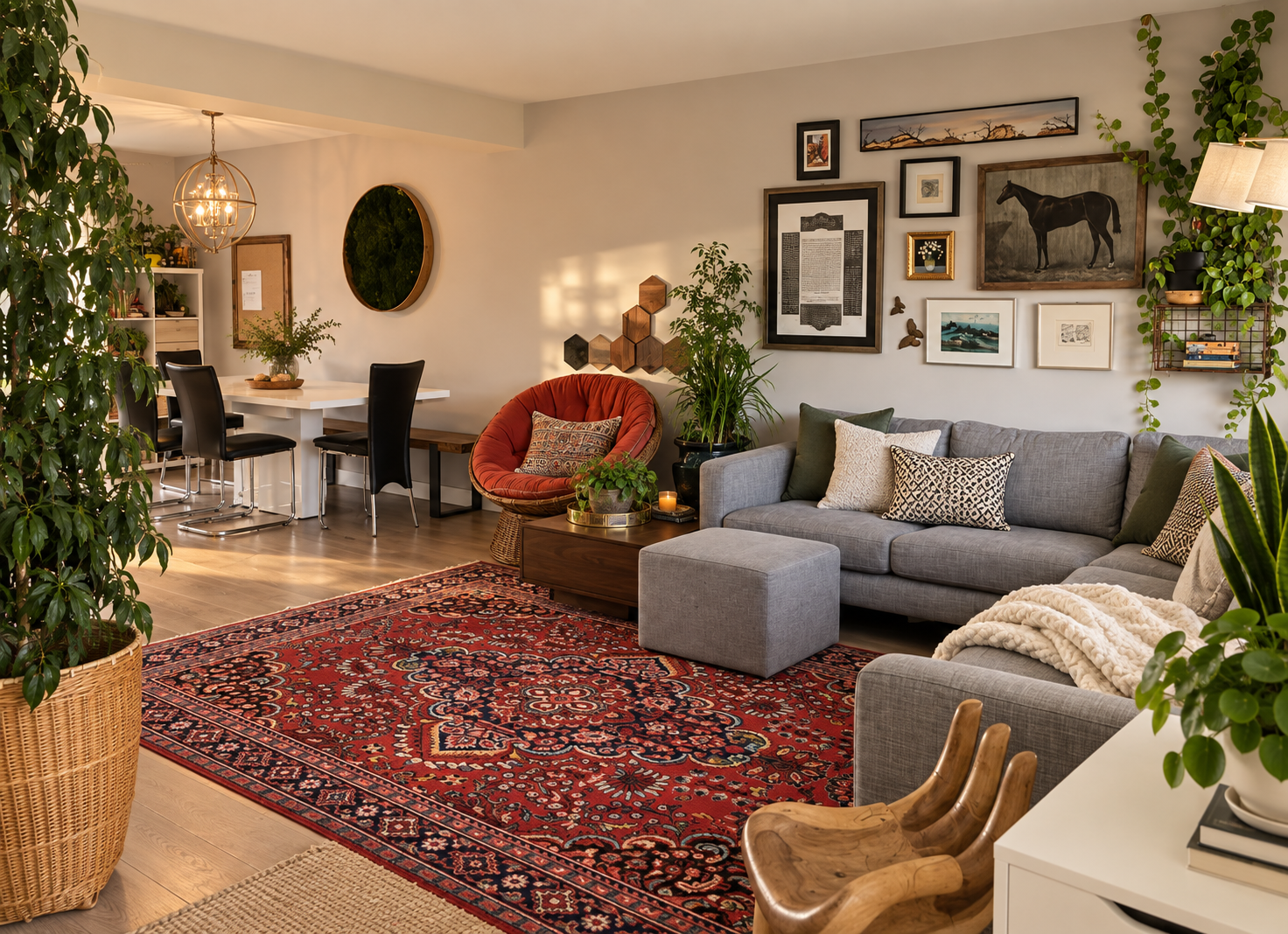 Boho Chic Bungalow — Living room