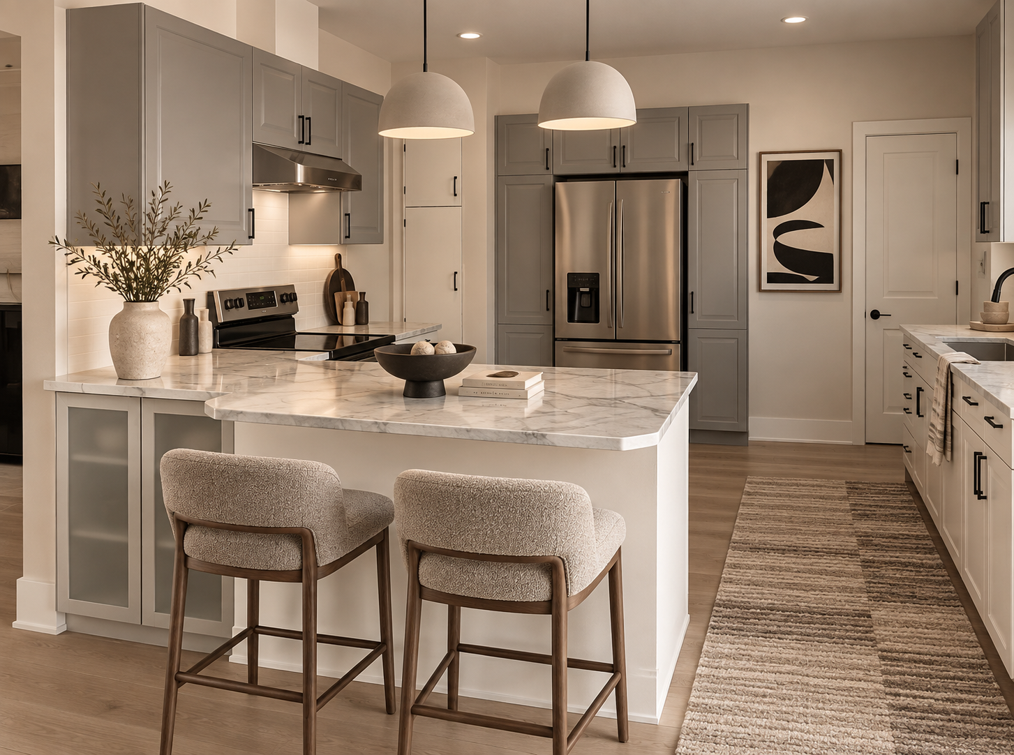 Warm Contemporary — Kitchen